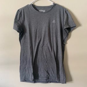 Grey Adidas Clima Lite Tee size L